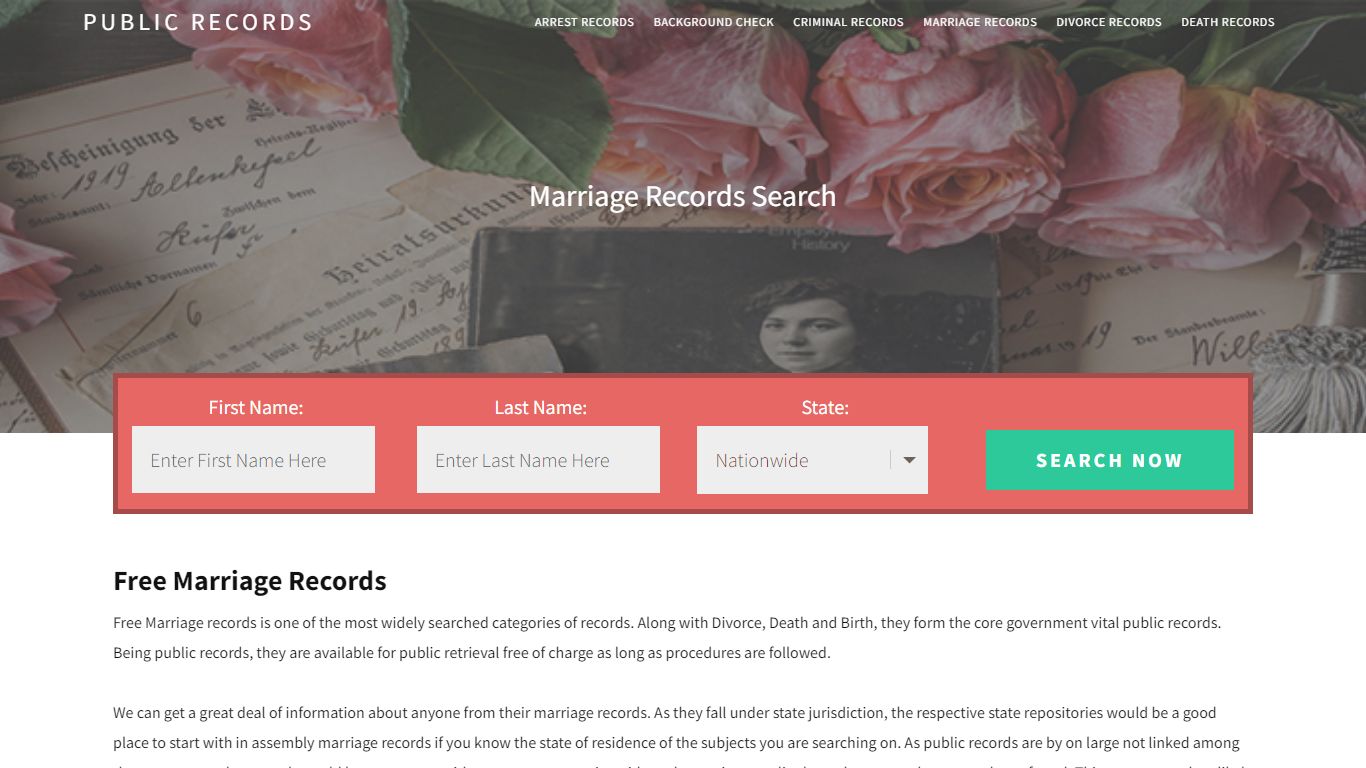 Free Marriage Records | Enter Name and Search. 14Days Free - Public Records